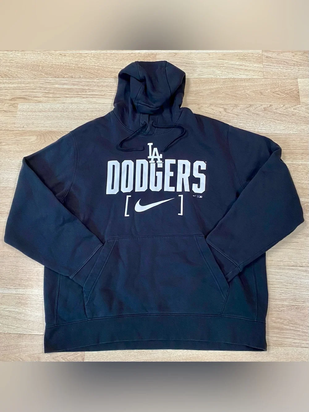 Nike Los Angeles Dodgers Hoodie Men’s XL Black MLB Baseball Pullover Sweatshirt